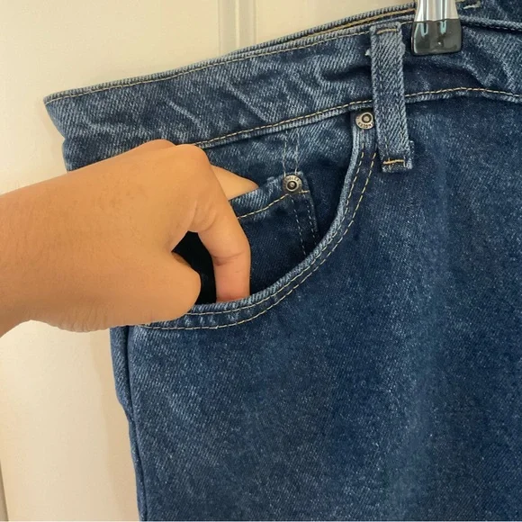 Wrangler Authentics Blue Men Jeans Size 50x30 plus oversized denim - Picture 2 of 8